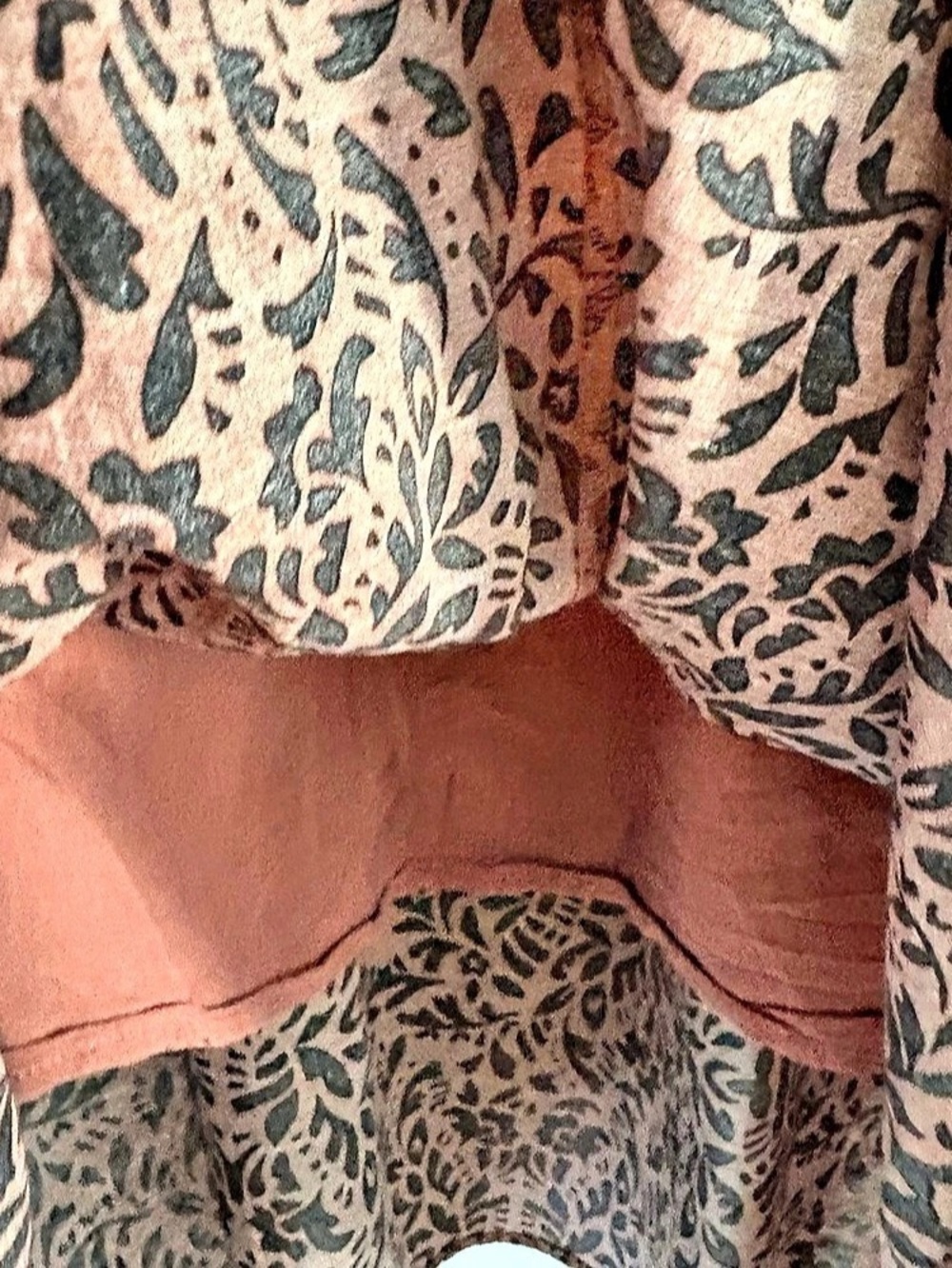 Signature by Reitmans Brown & Black Floral A-Line Midi Skirt – Size 4 - Picture 10 of 14